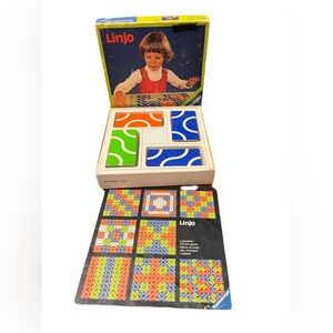 Vintage 1971 Linjo educational card game/puzzle